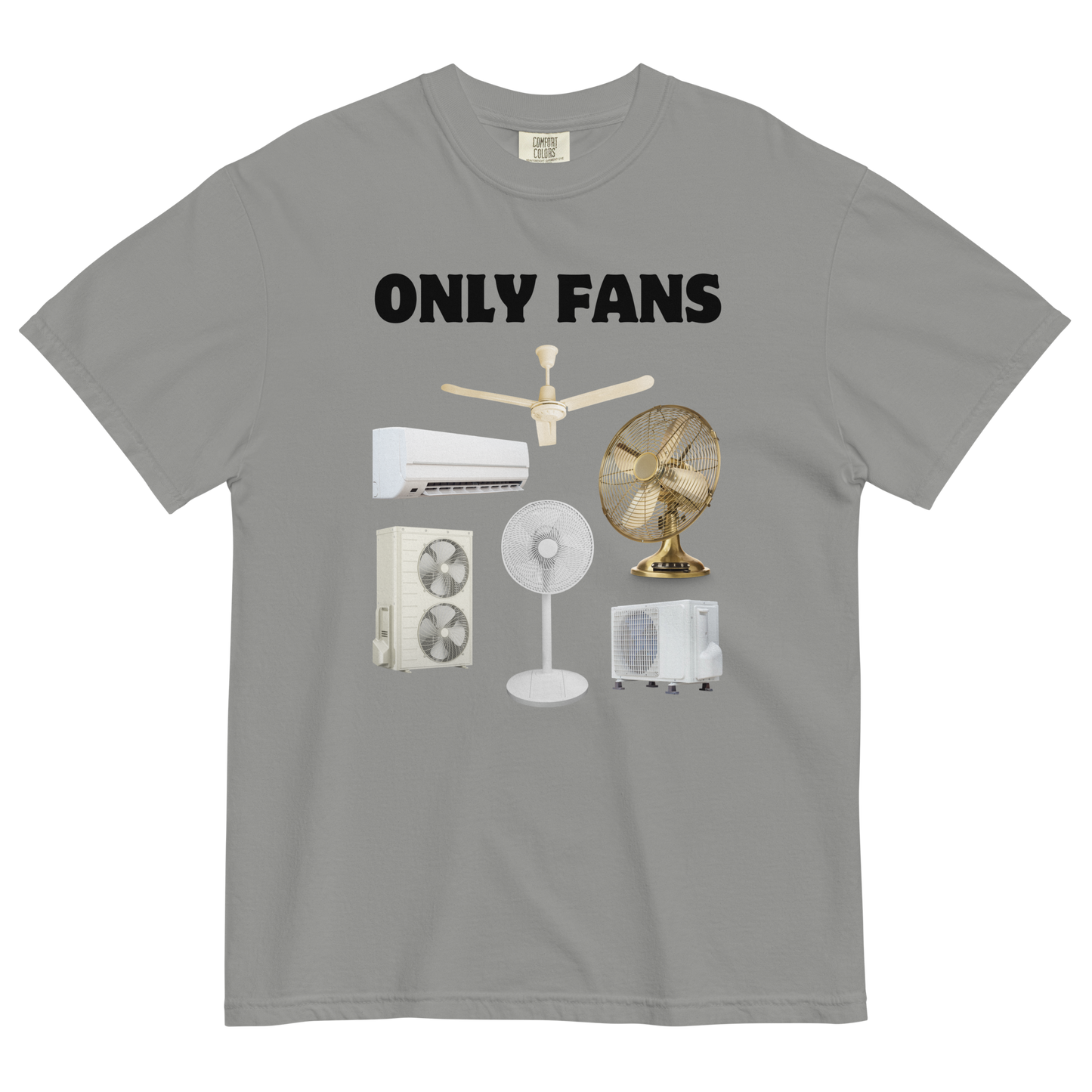 Only Fans Heavyweight T-Shirt Online - Grey - Boozy Fox