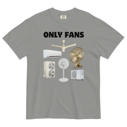 Only Fans Heavyweight T-Shirt Online - Grey - Boozy Fox