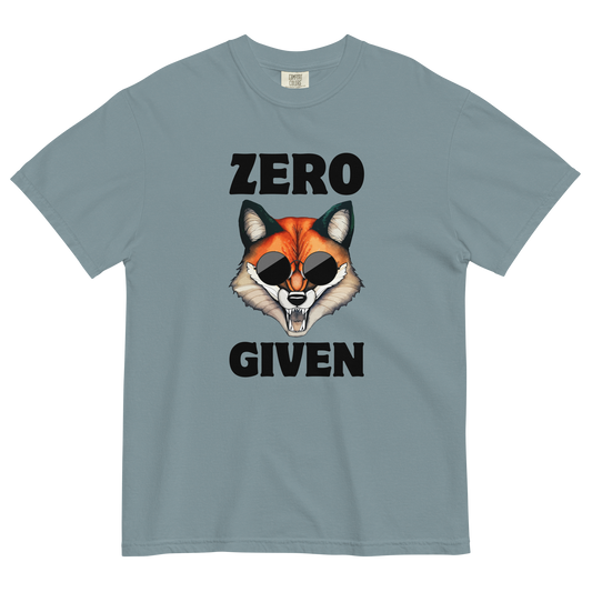 Zero Fox Given Heavyweight T-Shirt Online - Ice Blue - Boozy Fox