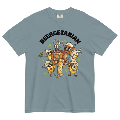 Beergetarian Beer Heavyweight T-Shirt Online - Ice Blue - Boozy Fox