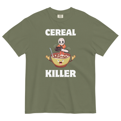 Cereal Killer Heavyweight T-Shirt Online - Moss - Boozy Fox