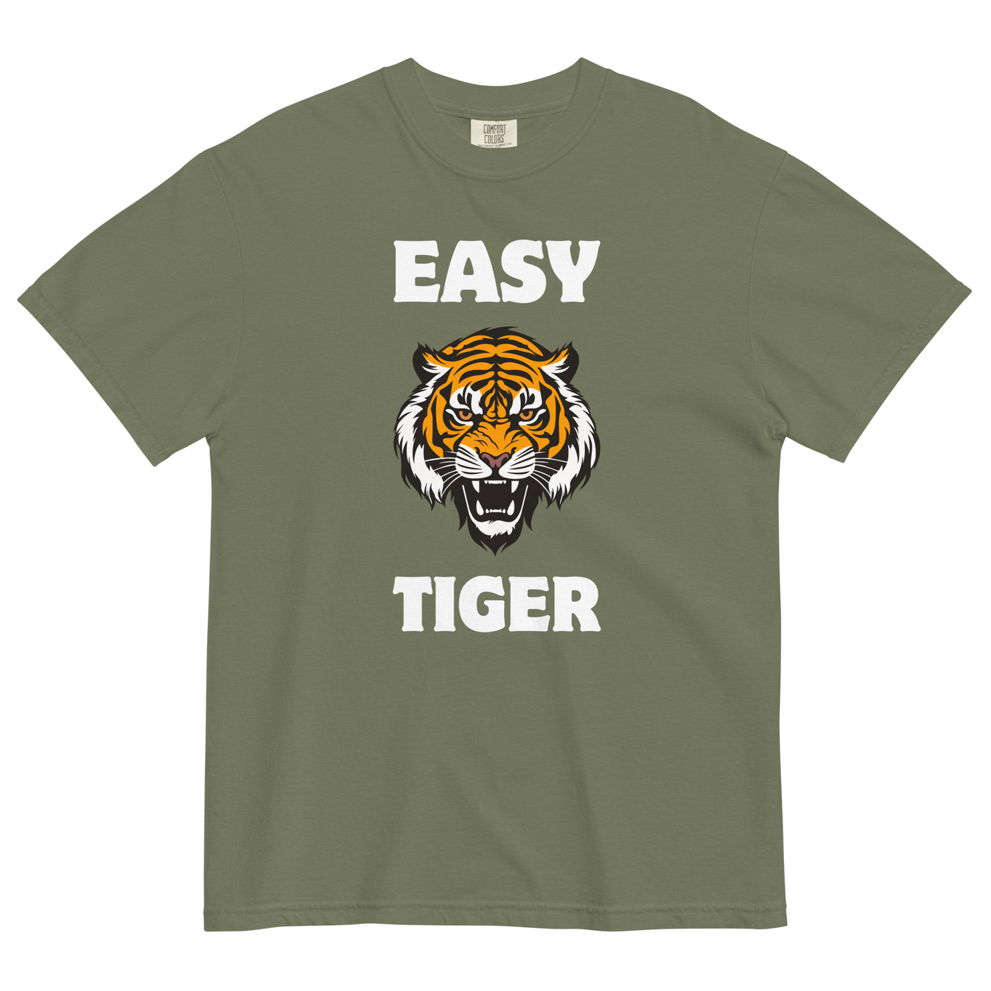 Easy Tiger Heavyweight T-Shirt Online - Moss - Boozy Fox