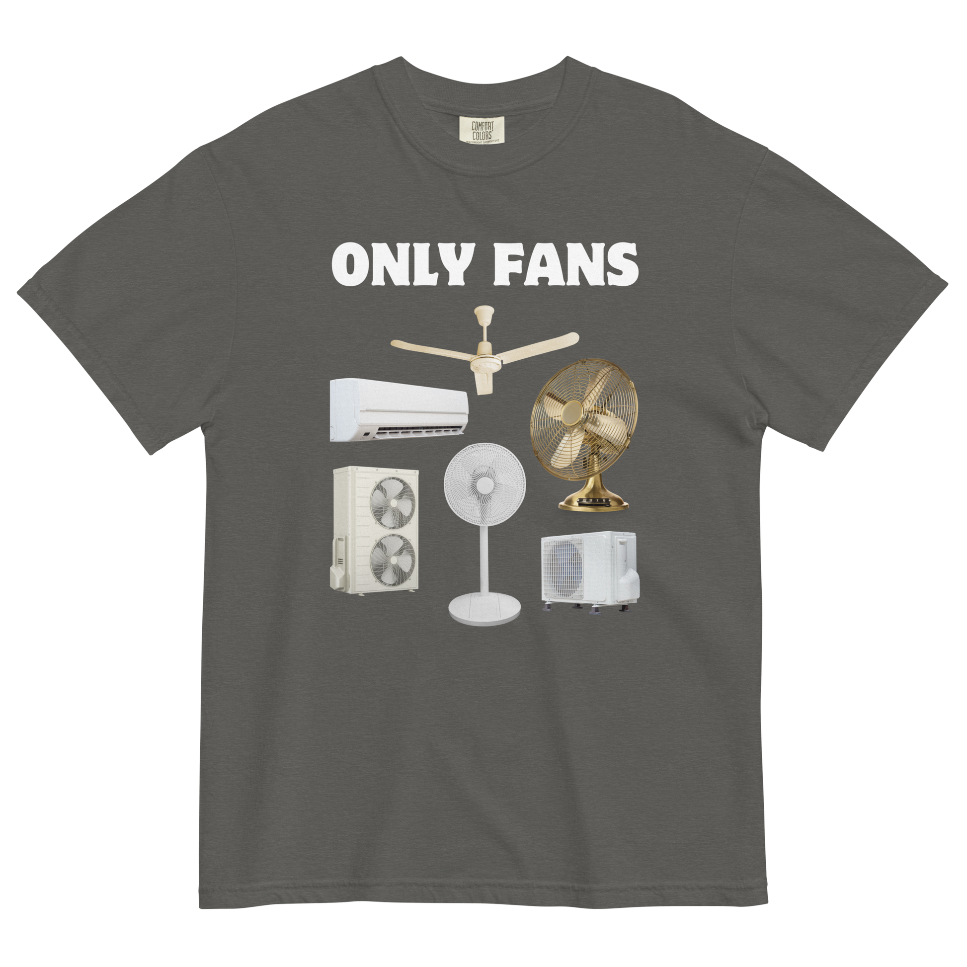 Only Fans Heavyweight T-Shirt Online - Pepper - Boozy Fox