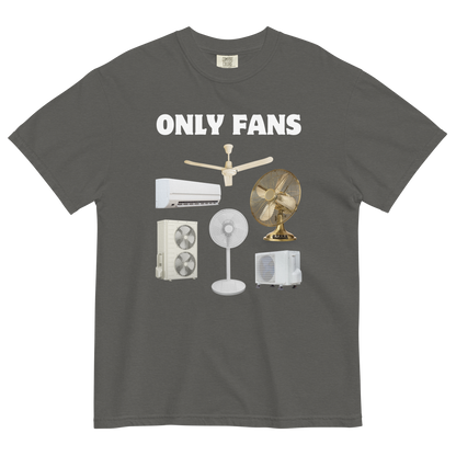 Only Fans Heavyweight T-Shirt Online - Pepper - Boozy Fox