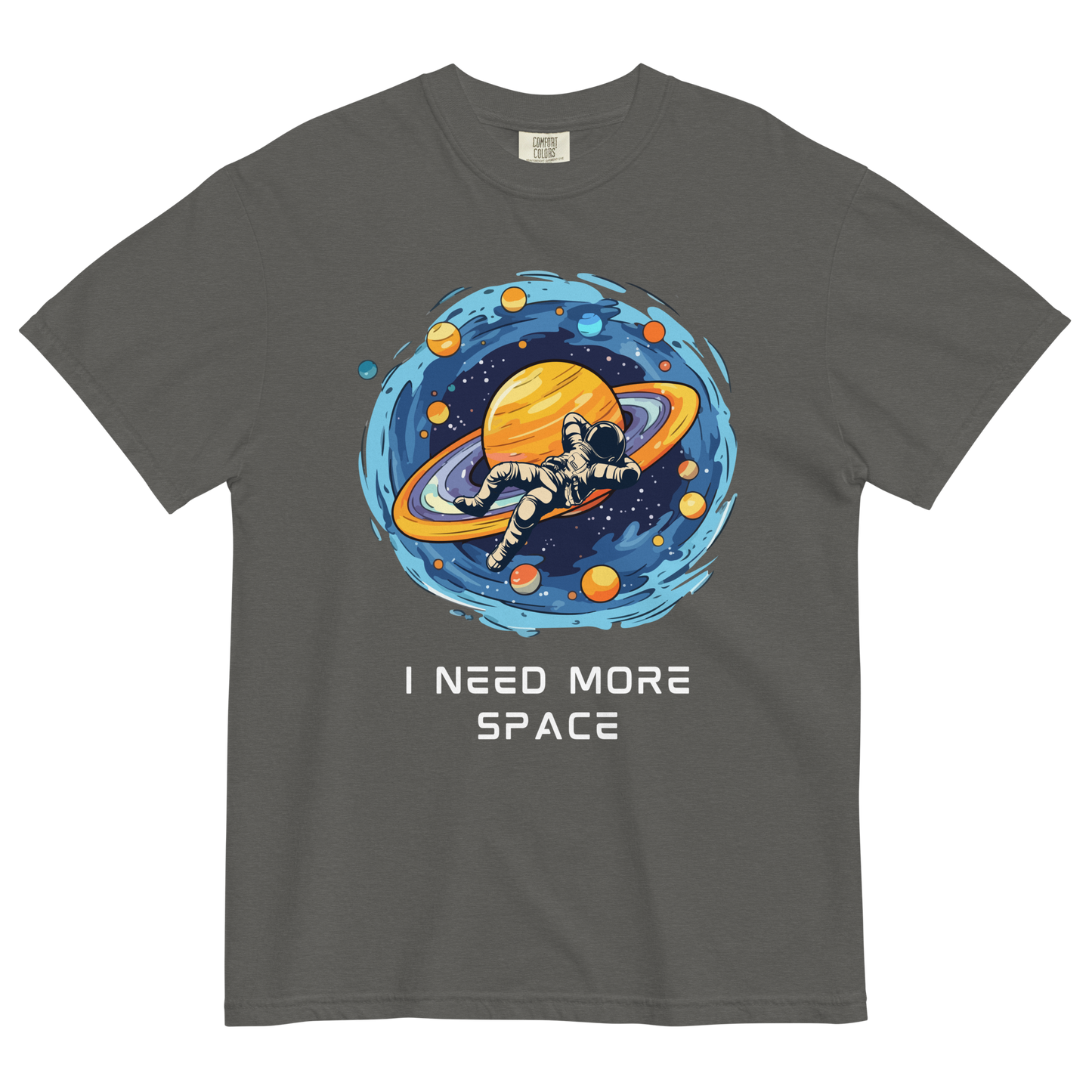 I Need More Space Heavyweight T-Shirt Online - Pepper - Boozy Fox