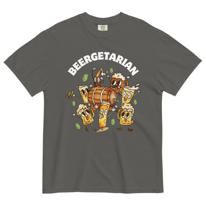 Beergetarian Beer Heavyweight T-Shirt Online - Pepper - Boozy Fox