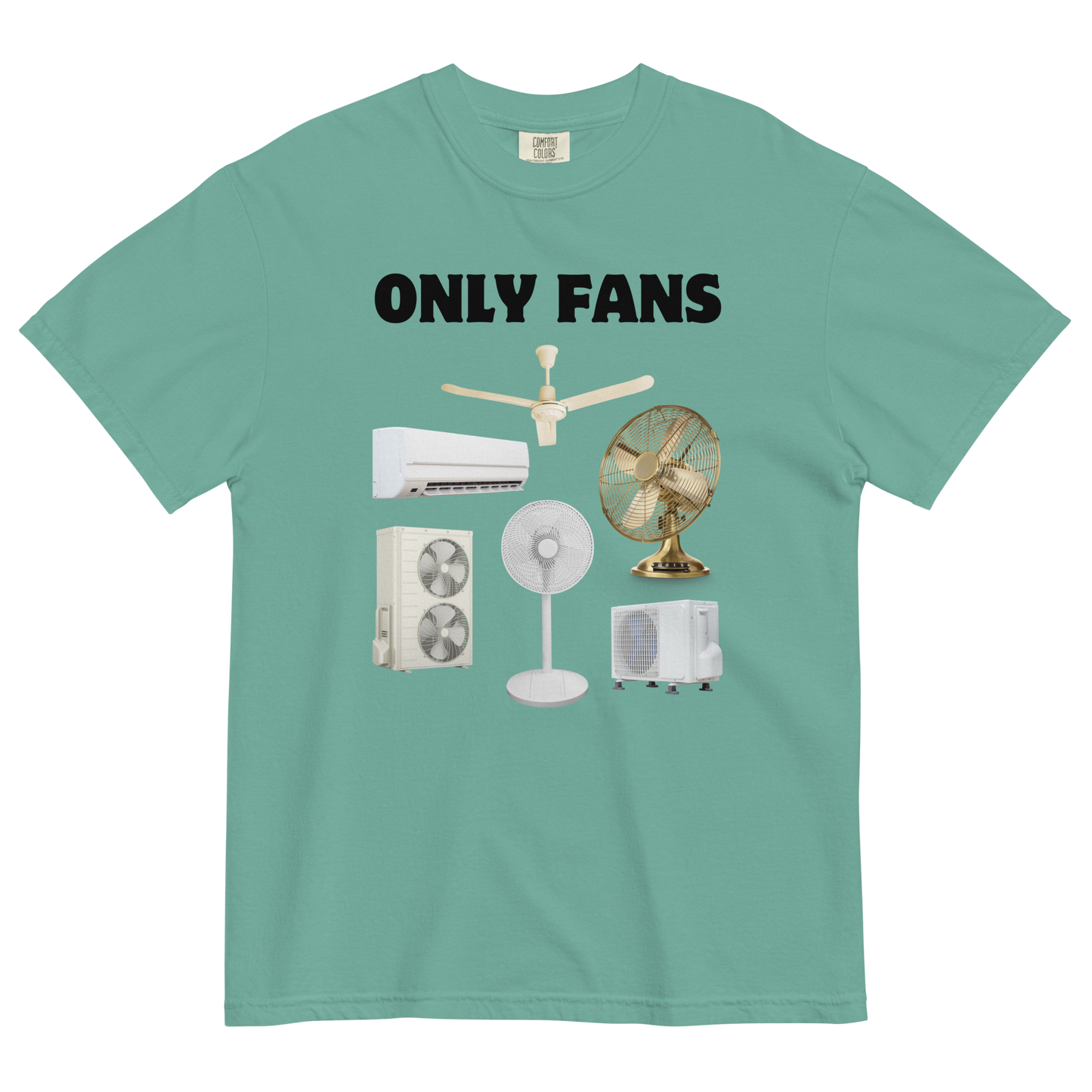 Only Fans Heavyweight T-Shirt Online - Seafoam - Boozy Fox