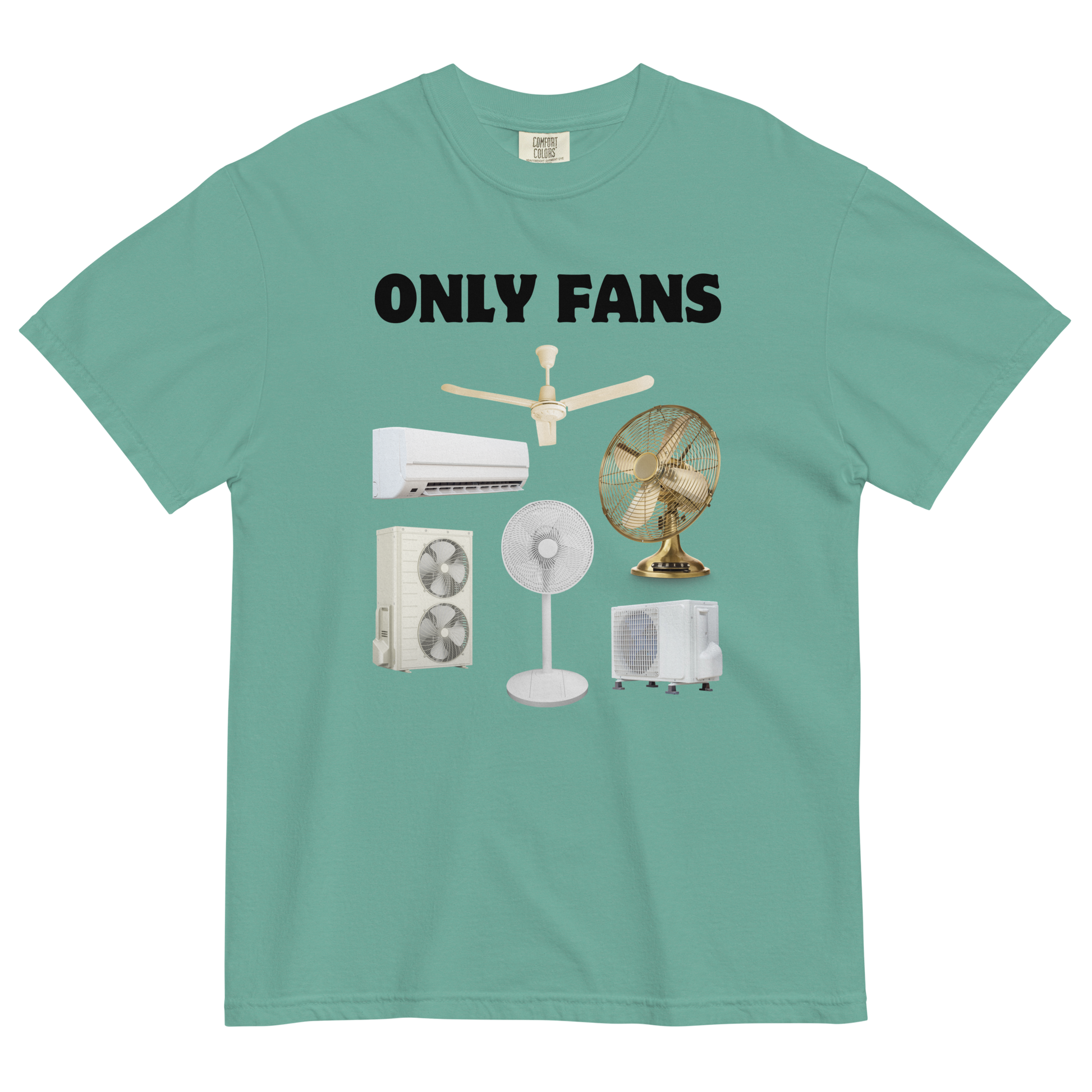 Only Fans Heavyweight T-Shirt Online - Seafoam - Boozy Fox