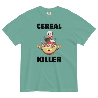 Cereal Killer Heavyweight T-Shirt Online - Seafoam - Boozy Fox