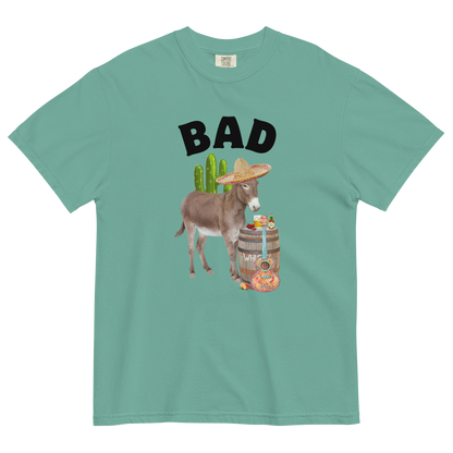 Bad Ass Donkey Heavyweight T-Shirt Online - Seafoam - Boozy Fox