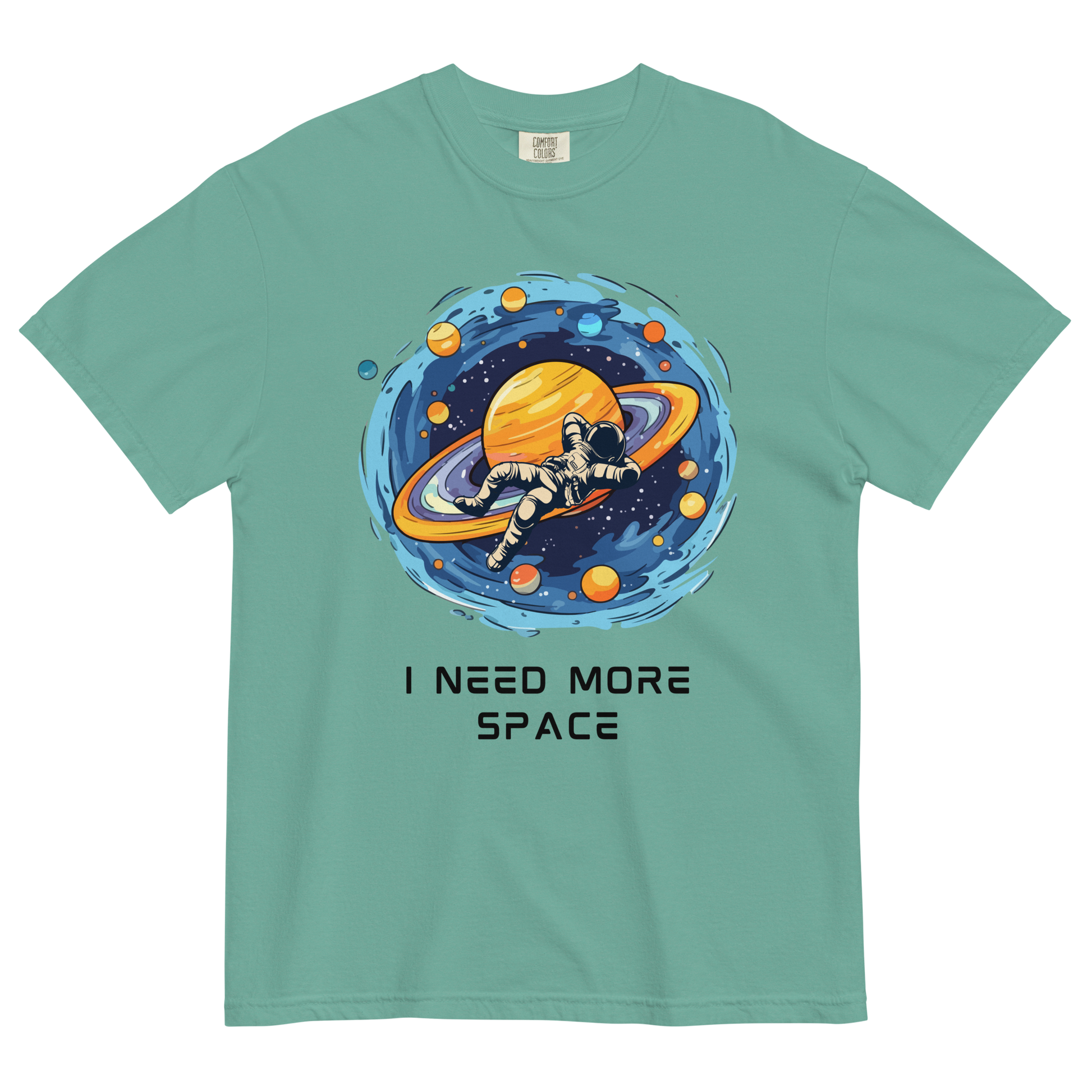 I Need More Space Heavyweight T-Shirt Online - Seafoam - Boozy Fox