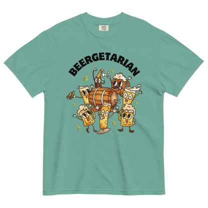 Beergetarian Beer Heavyweight T-Shirt Online - Seafoam - Boozy Fox