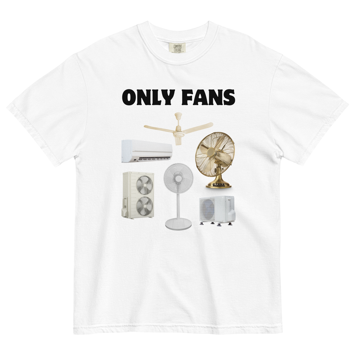 Only Fans Heavyweight T-Shirt Online - White - Boozy Fox