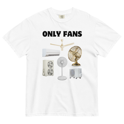 Only Fans Heavyweight T-Shirt Online - White - Boozy Fox