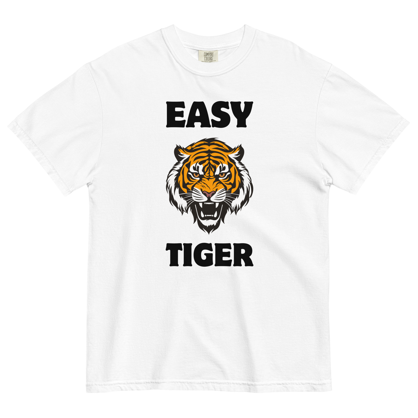 Easy Tiger Heavyweight T-Shirt Online - White - Boozy Fox