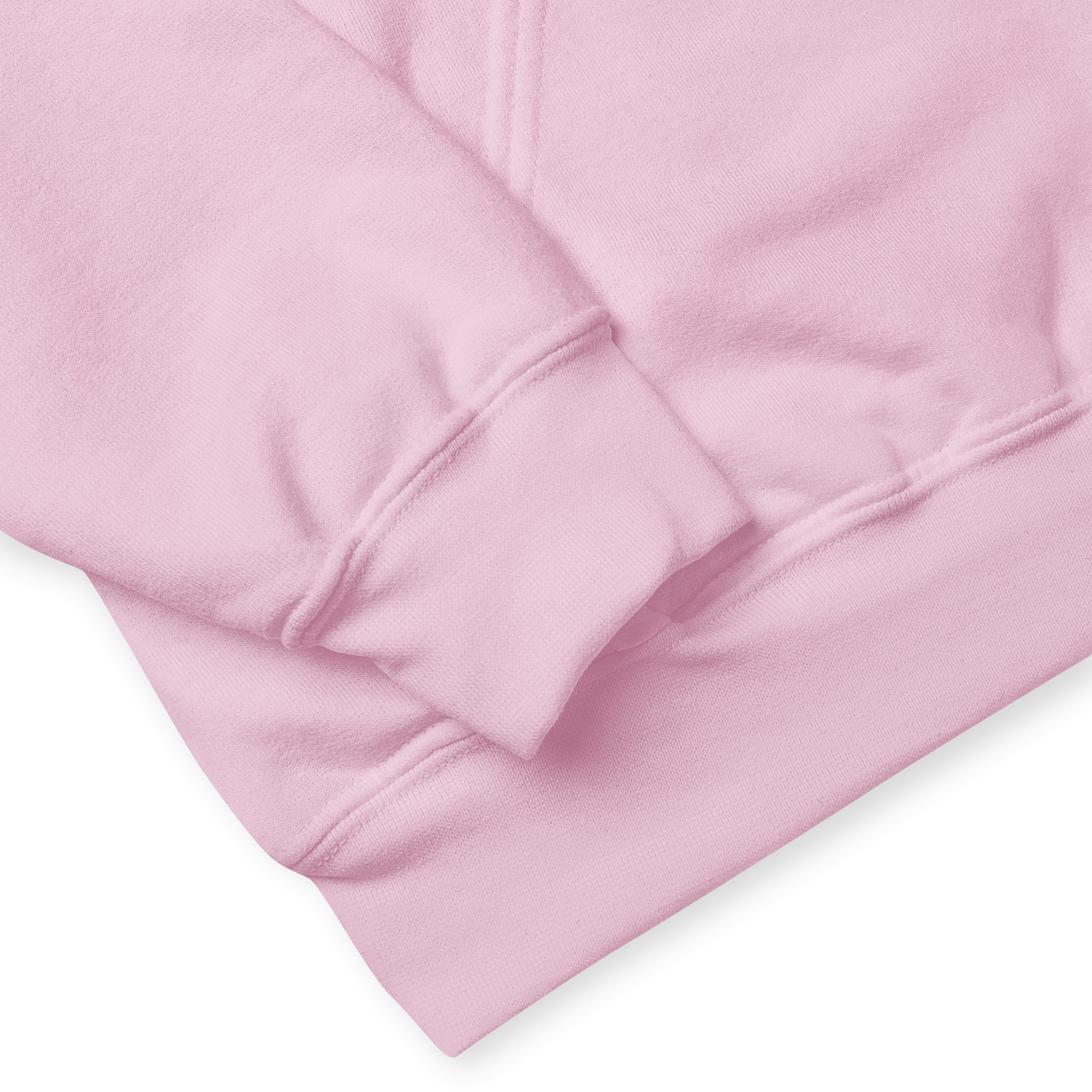 Close Details of a Light Pink Hoodie - Funny Graphic Hoodies - Boozy Fox