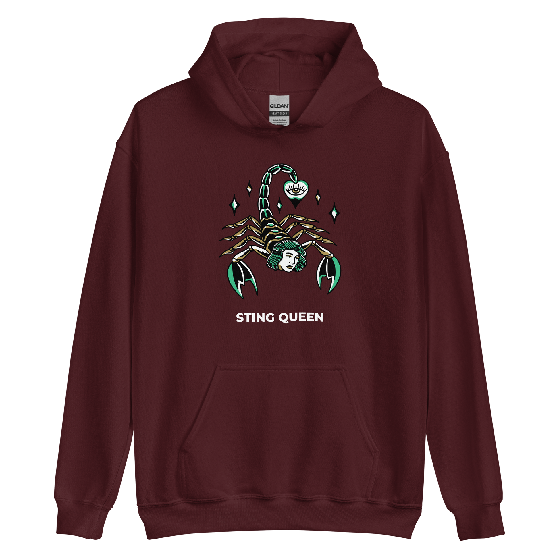 Scorpion Hoodie Online - Maroon - Boozy Fox