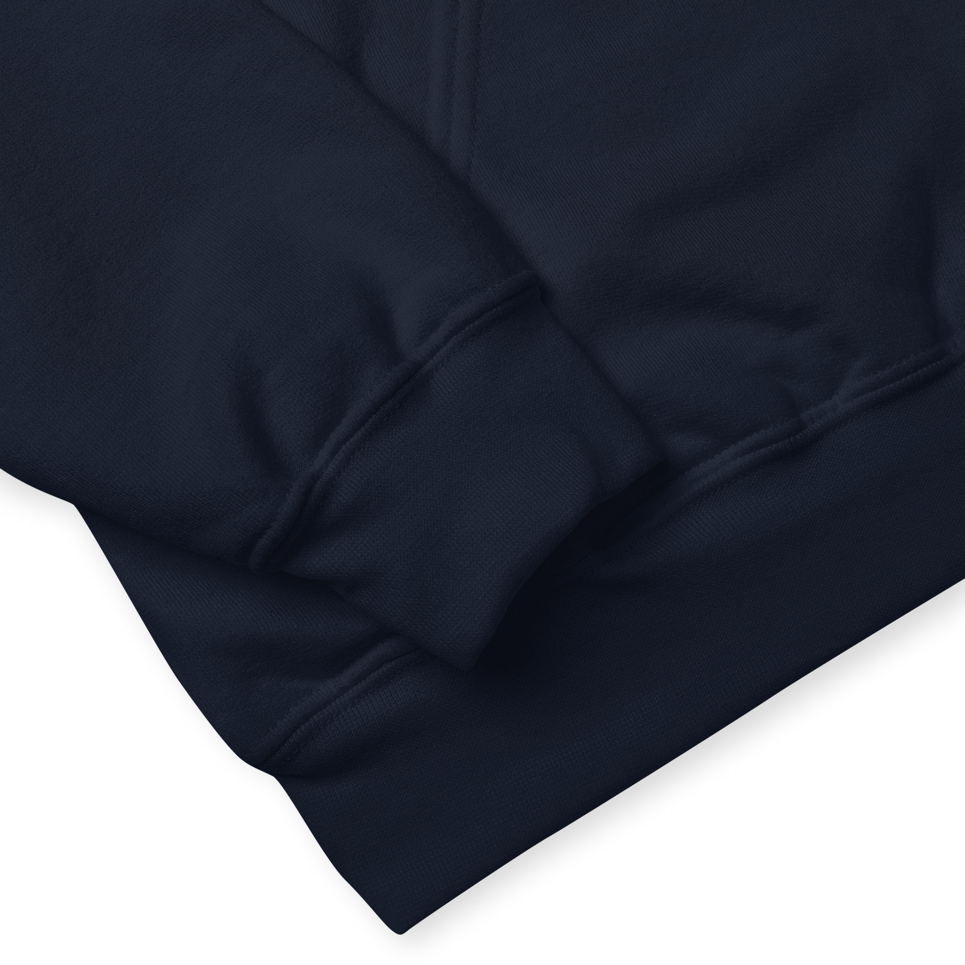Product details of a hoodie in navy by Boozy Fox