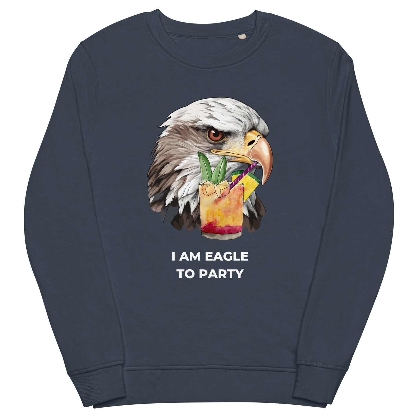 Eagle Organic Cotton Sweatshirt Online - French Navy - Boozy Fox