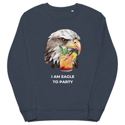 Eagle Organic Cotton Sweatshirt Online - French Navy - Boozy Fox