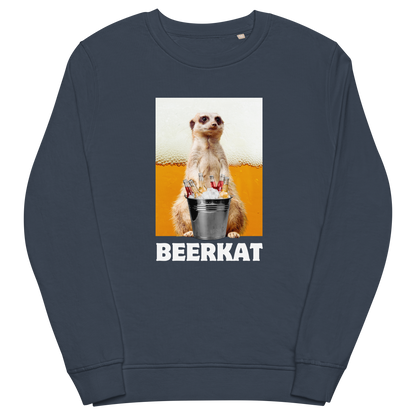 Meerkat Organic Cotton Sweatshirt Online - French Navy - Boozy Fox