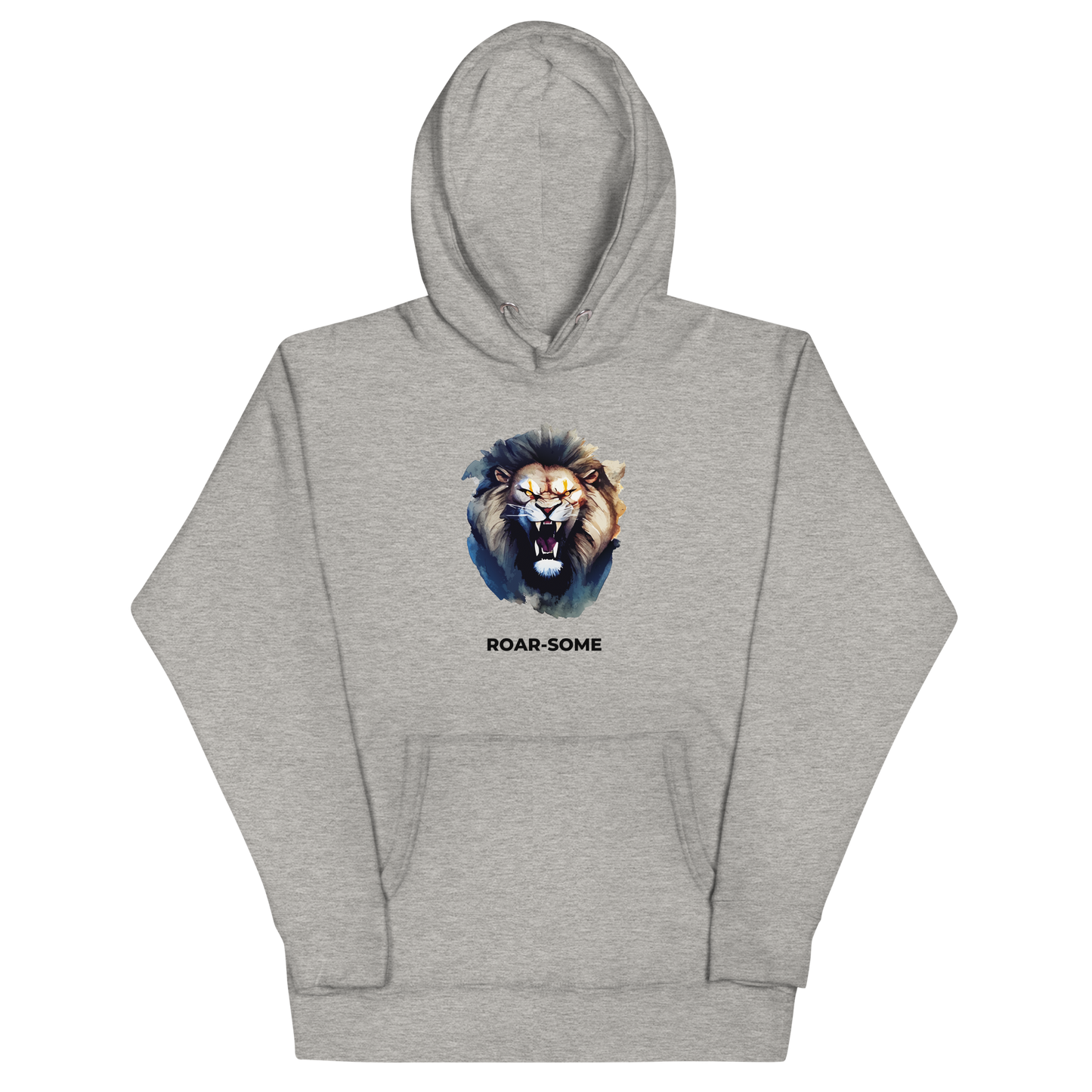 Roar-Some Lion Premium Hoodie Online - Carbon Grey - Boozy Fox