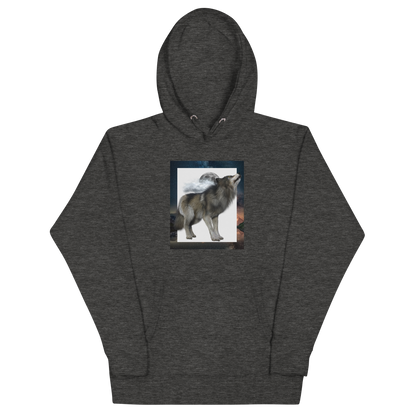 Wolf Premium Hoodie Online - Charcoal Heather - Boozy Fox