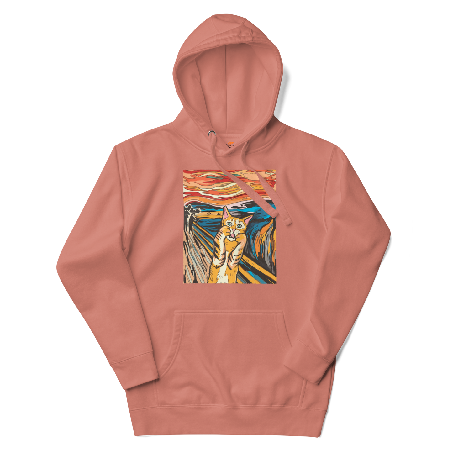 The Screaming Cat Premium Hoodie Online - Dusty Rose - Boozy Fox