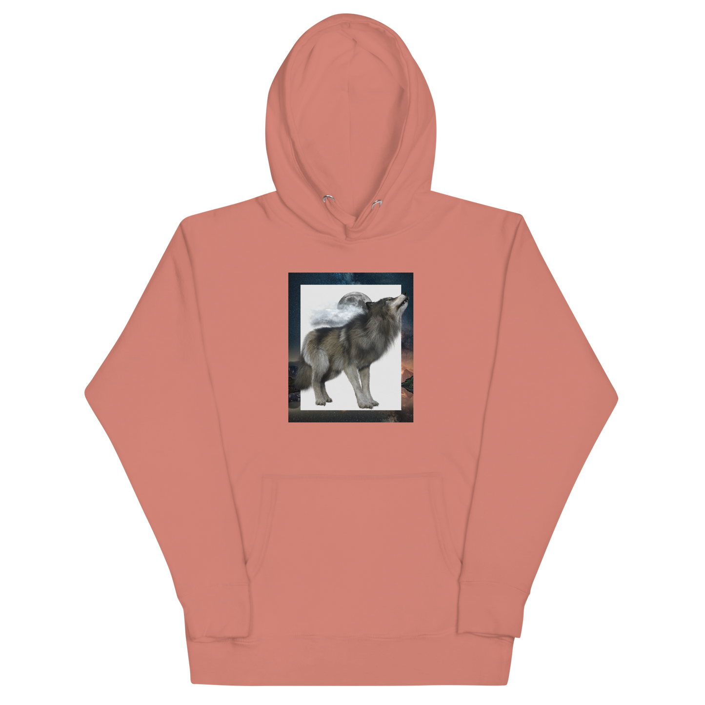 Wolf Premium Hoodie Online - Dusty Rose - Boozy Fox