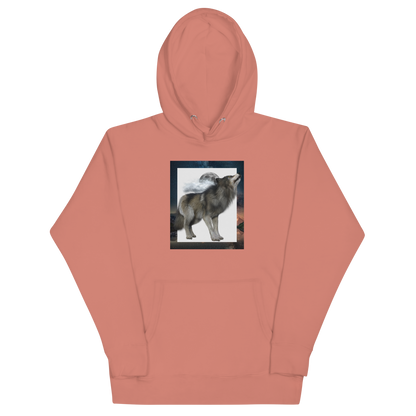 Wolf Premium Hoodie Online - Dusty Rose - Boozy Fox