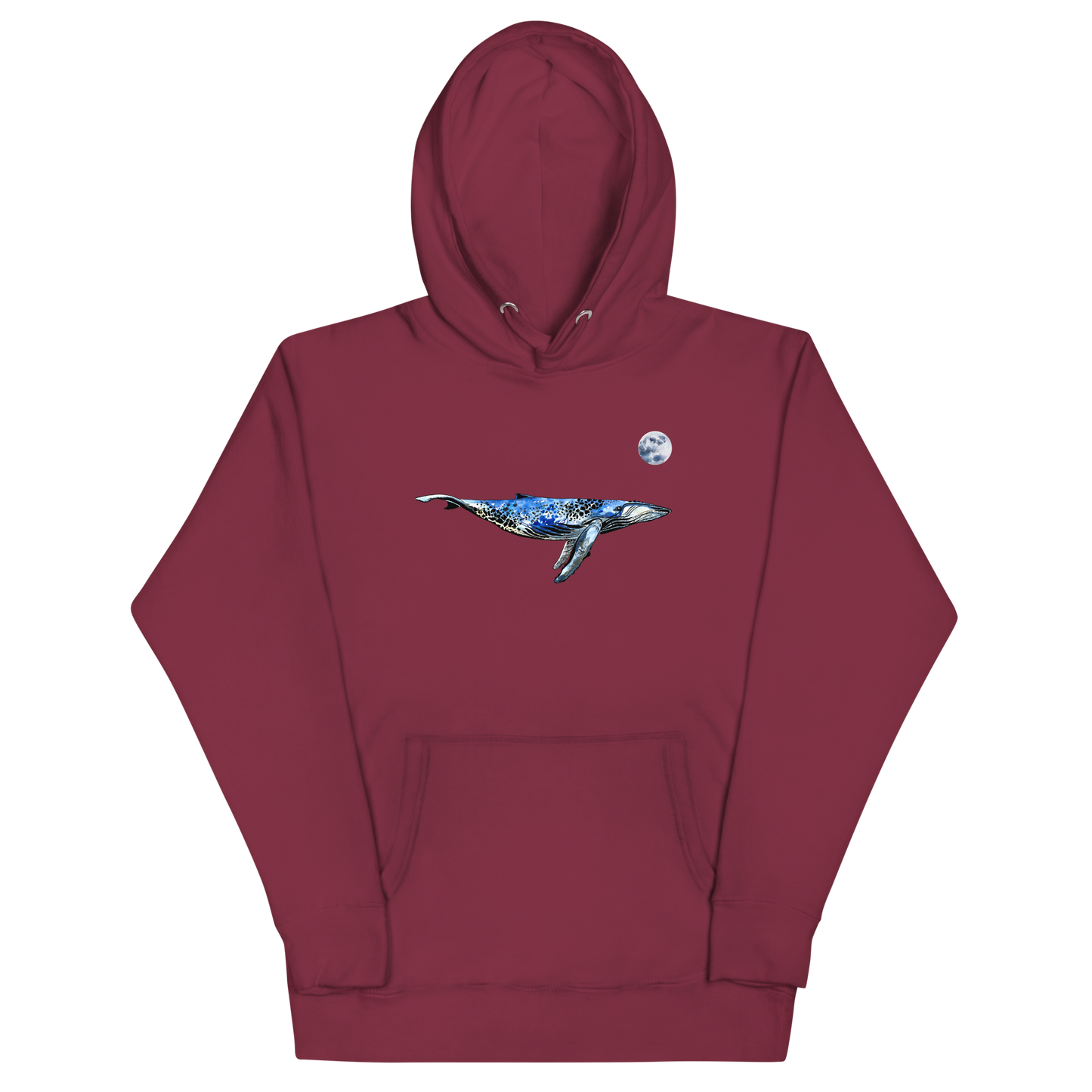 Whale Premium Hoodie Online - Maroon - Boozy Fox