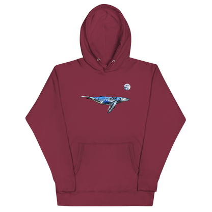 Whale Premium Hoodie Online - Maroon - Boozy Fox