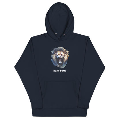 Roar-Some Lion Premium Hoodie Online - Navy Blazer - Boozy Fox