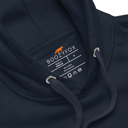 Product details of a Navy Blazer Whale Premium Hoodie - Boozy Fox