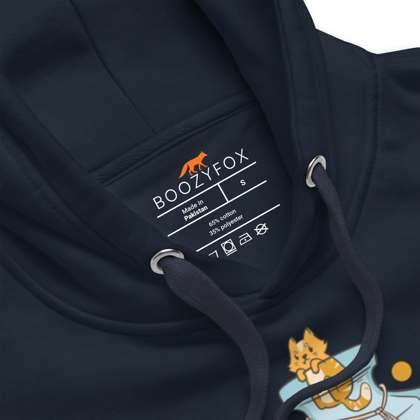 Product details of a Navy Blazer Anti-Depressants Premium Hoodie - Boozy Fox