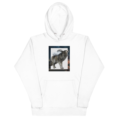 Wolf Premium Hoodie Online - White - Boozy Fox