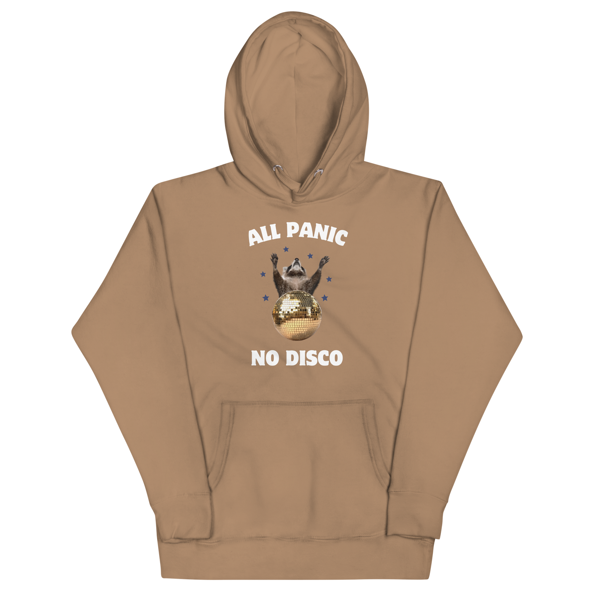 All Panic No Disco Premium Hoodie | Funny Raccoon Hoodie | Boozy Fox