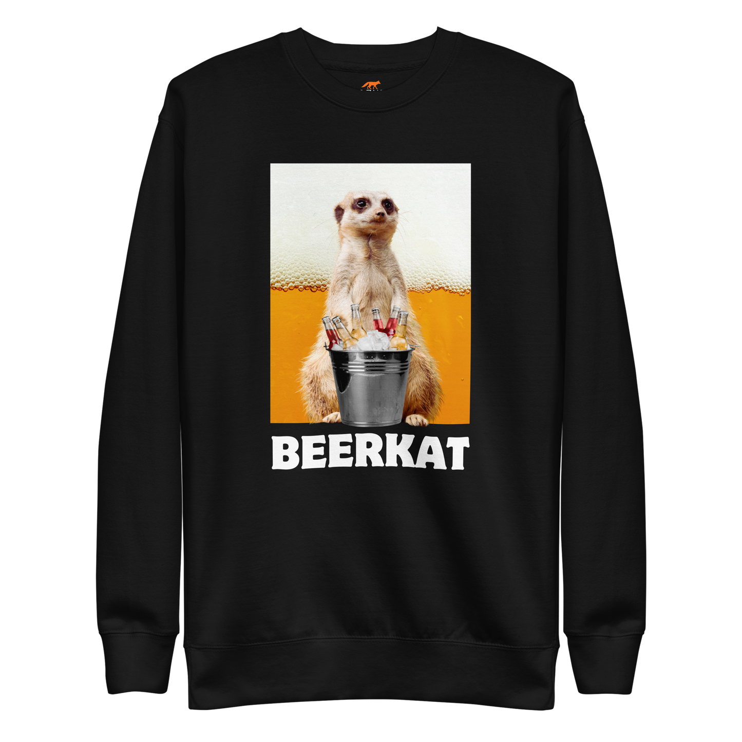 Meerkat Graphic Premium Sweatshirt Online - Black - Boozy Fox