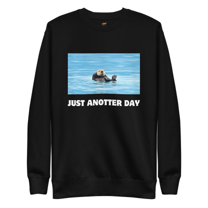 Just Anotter Day Otter Graphic Premium Sweatshirt Online - Black - Boozy Fox