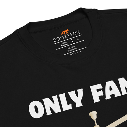 Product details of a Black Only Fans Graphic Premium Sweatshirt - Boozy Fox
