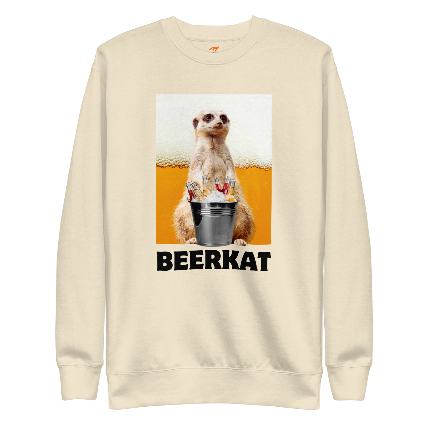 Meerkat Graphic Premium Sweatshirt Online - Bone - Boozy Fox