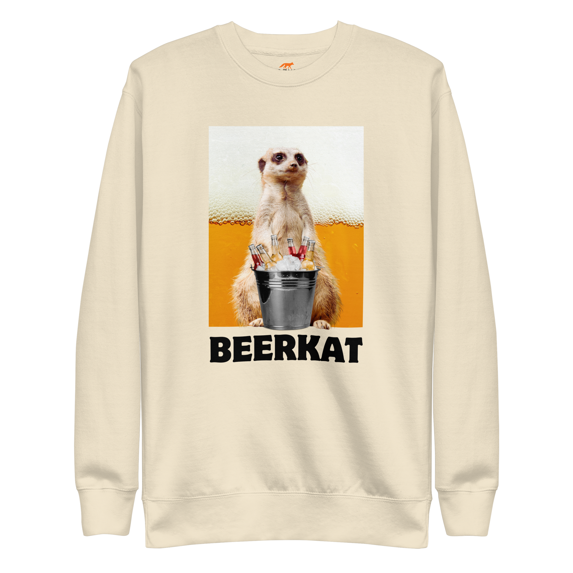 Meerkat Graphic Premium Sweatshirt Online - Bone - Boozy Fox