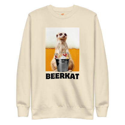 Meerkat Graphic Premium Sweatshirt Online - Bone - Boozy Fox