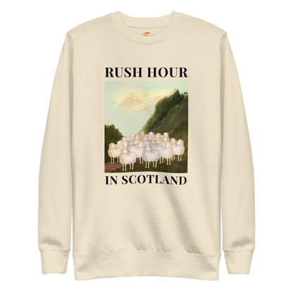 Sheep Graphic Premium Sweatshirt Online - bone - Boozy Fox