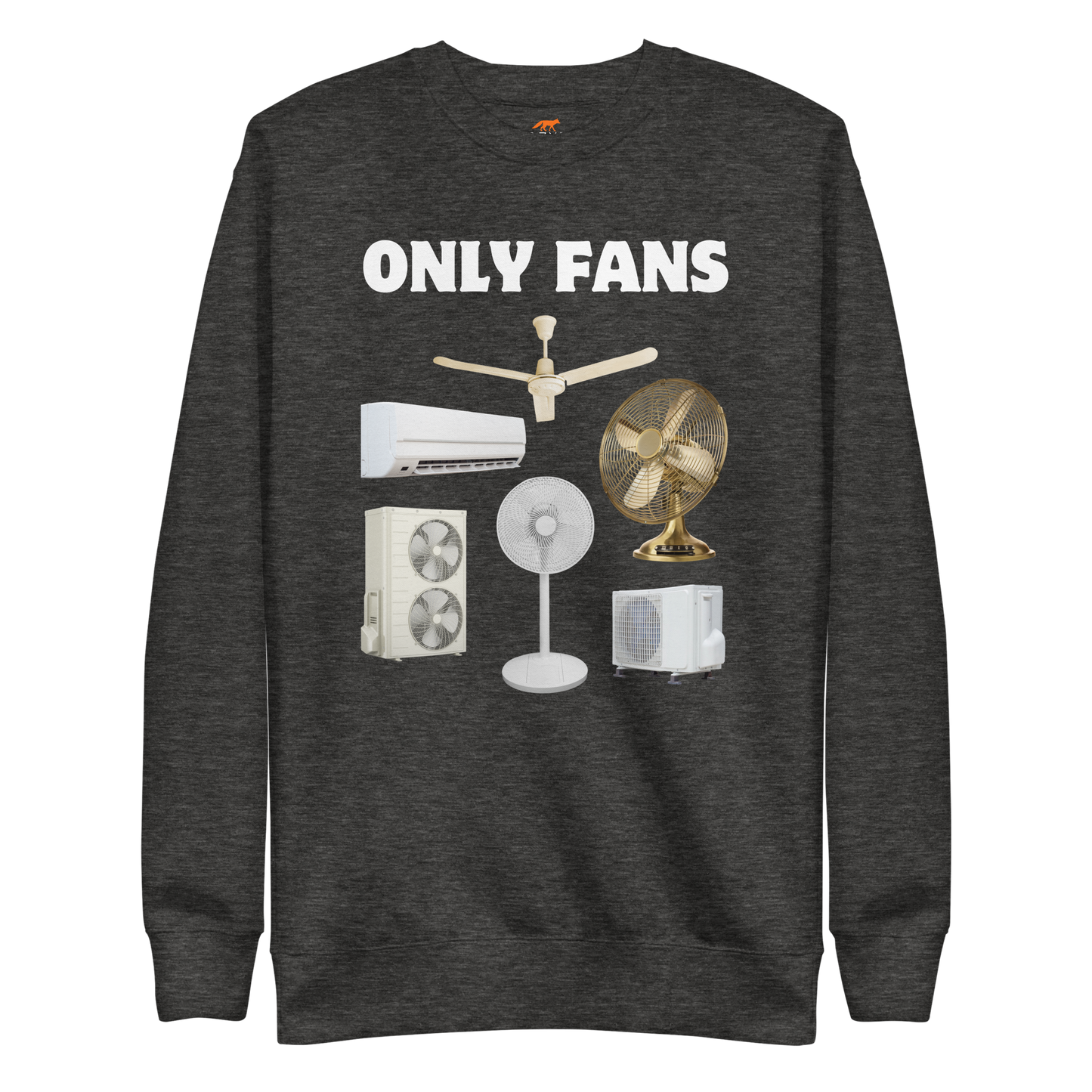 Only Fans Graphic Premium Sweatshirt Online - Charcoal Heather - Boozy Fox