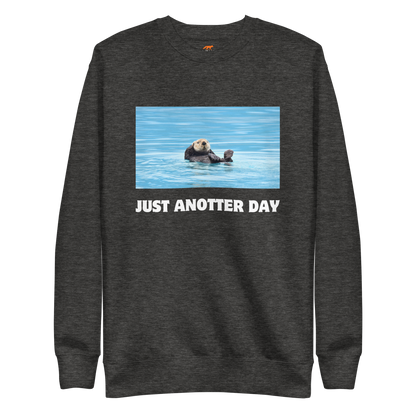 Just Anotter Day Otter Graphic Premium Sweatshirt Online - Charcoal Heather - Boozy Fox
