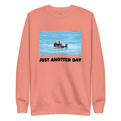 Just Anotter Day Otter Graphic Premium Sweatshirt Online - Dusty Rose - Boozy Fox