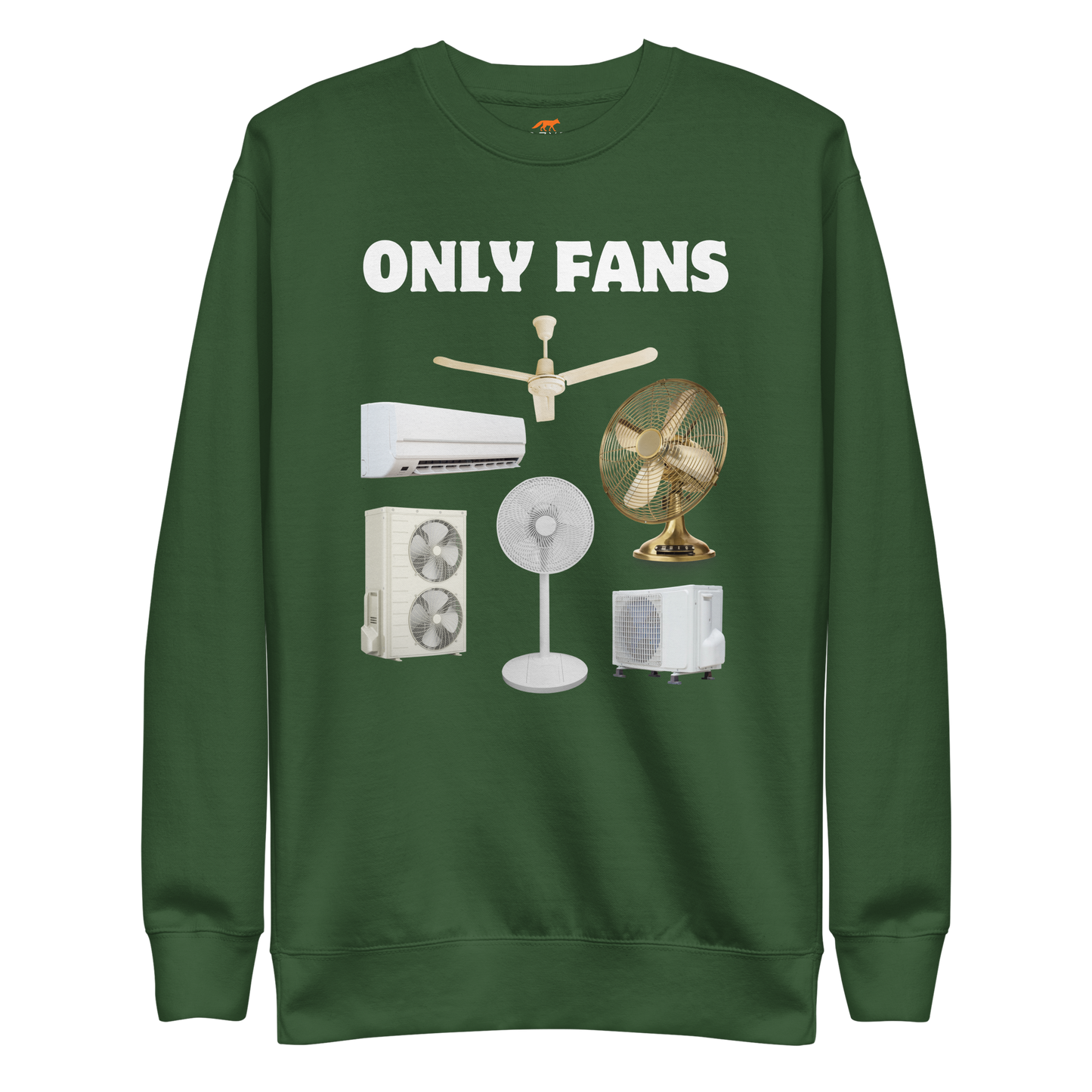 Only Fans Graphic Premium Sweatshirt Online - Forest Green - Boozy Fox