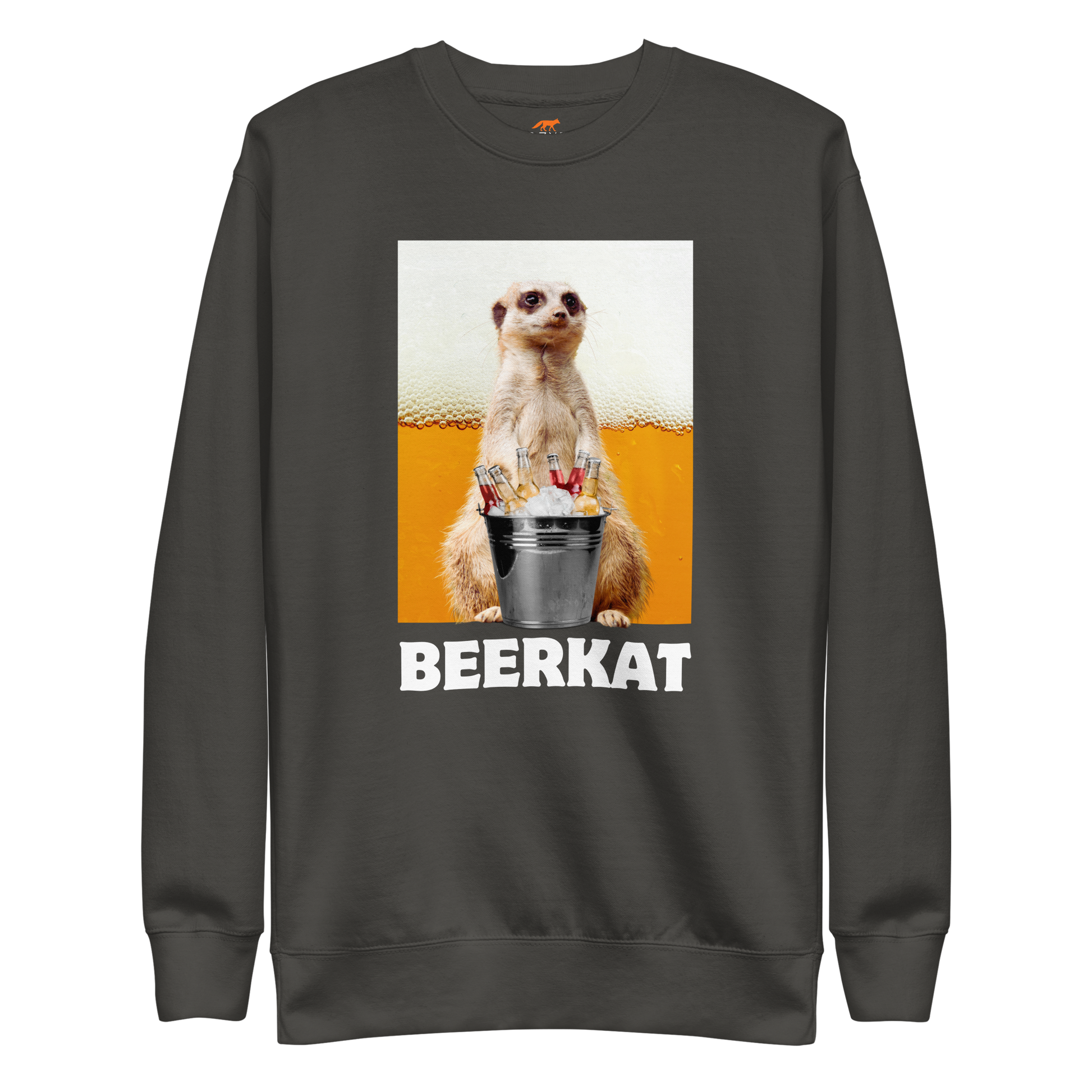 Meerkat Graphic Premium Sweatshirt Online - Vintage Black - Boozy Fox