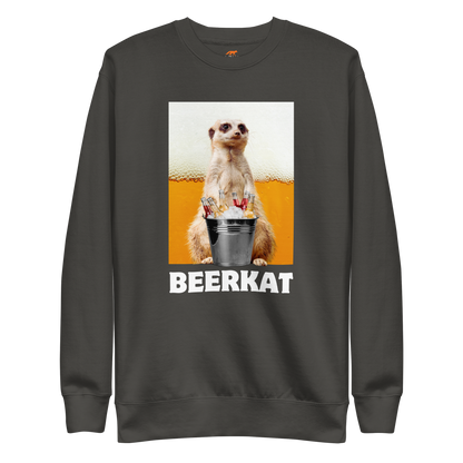 Meerkat Graphic Premium Sweatshirt Online - Vintage Black - Boozy Fox